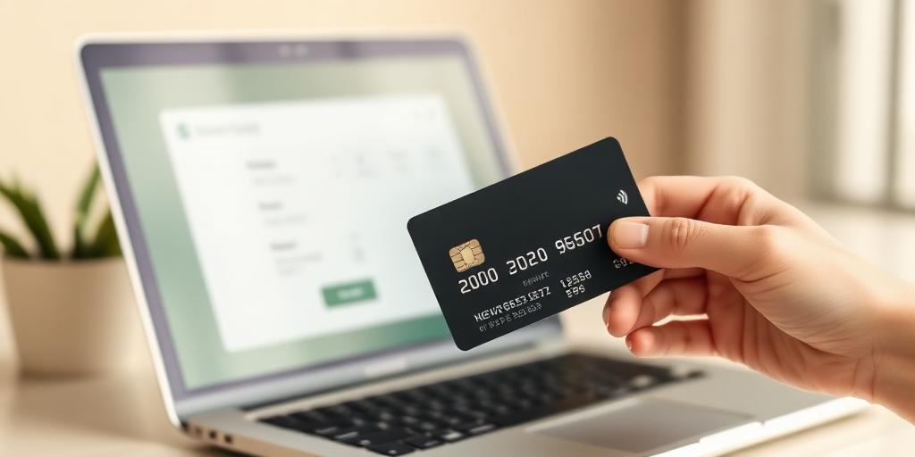 Paying at checkout with a card